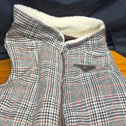 Large dog plaid fleece - dog, fleece-lined