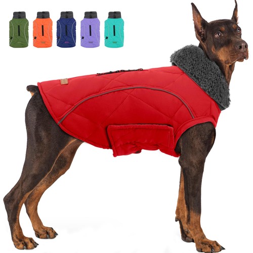Dog jacket fleece reflective - dog, jacket,