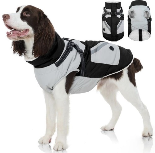 Warm fleece dog jacket - warm,