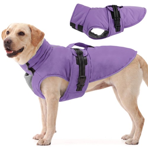 Fleece dog winter coat - fleece,