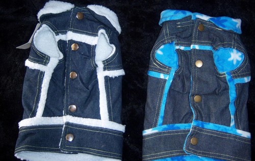 New dog vest - vest, denim
