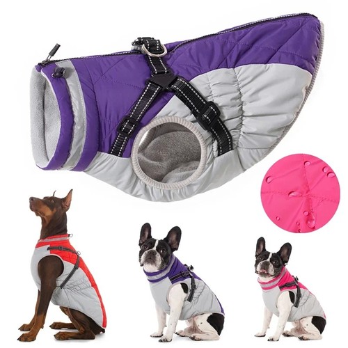 Waterproof winter dog jacket - winter,
