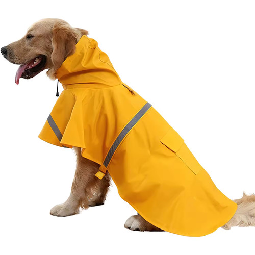 Reflective dog rain coat - dog,