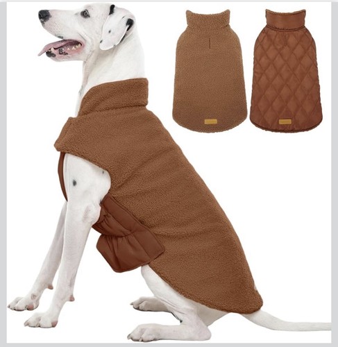 Reversible dog coat - reversible,
