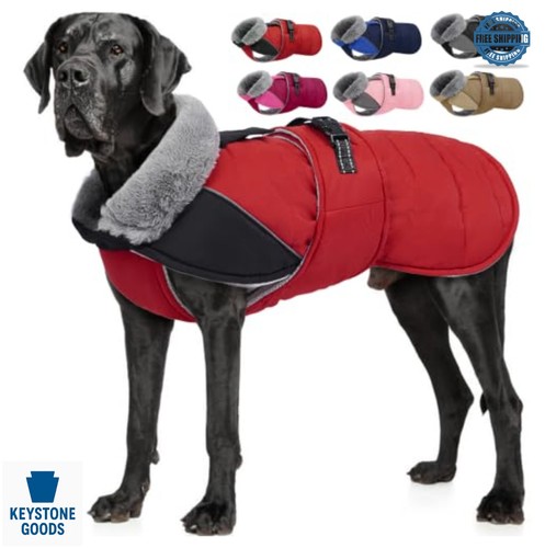 Large dog winter coat fleece - dog,
