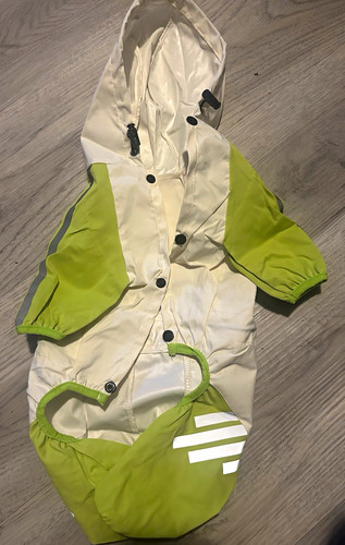 Dog hooded rain coat - hooded,