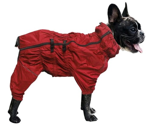 Waterproof dog raincoat with - dog,