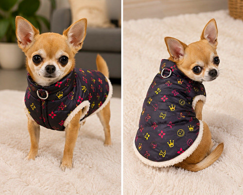 Windproof fleece lined dog - lined,