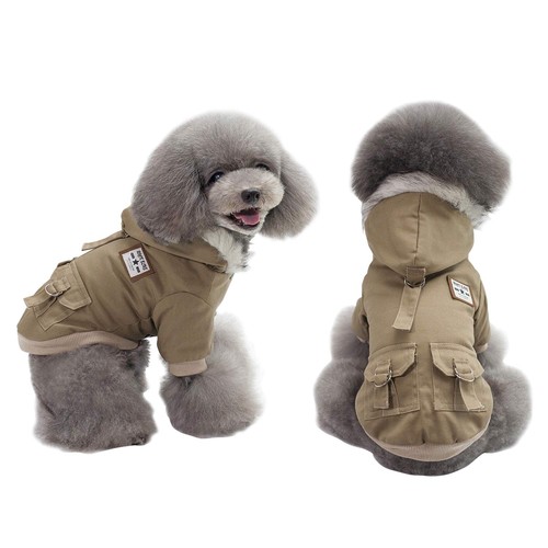 Khaki size warm dog - khaki,