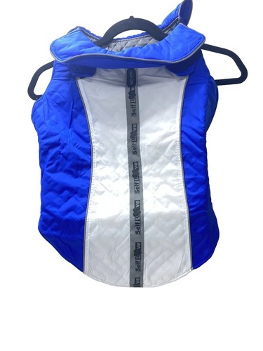 Blue white dog - white,