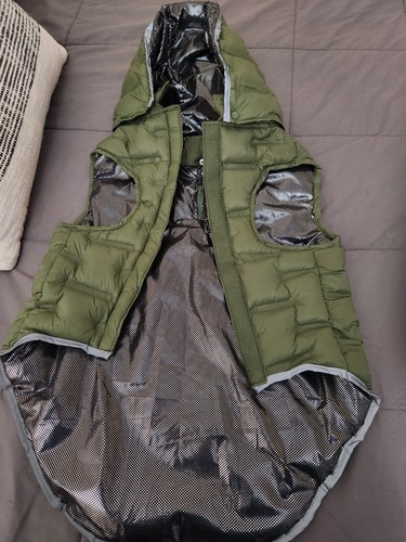 Skyr hooded warm dog puffer - hooded,
