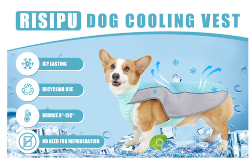 Dog cooling vest - vest, harness
