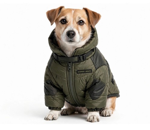 Dog winter jacket warm puffer - dog,