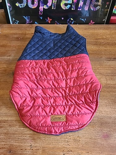 Coleman dog coat red - dog, quilted