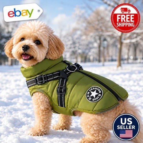 Dog coat with harness - coat,