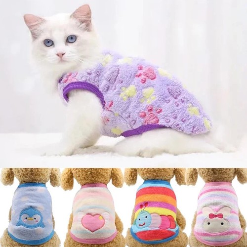 Fleece pet vest winter - winter, warm