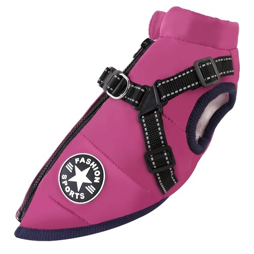 Waterproof warm dog jacket - waterproof,