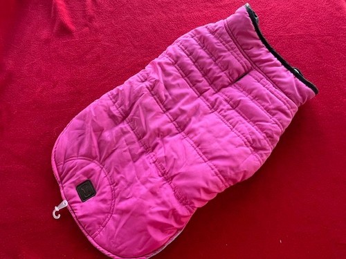 Dog jacket pink - xl, quilted